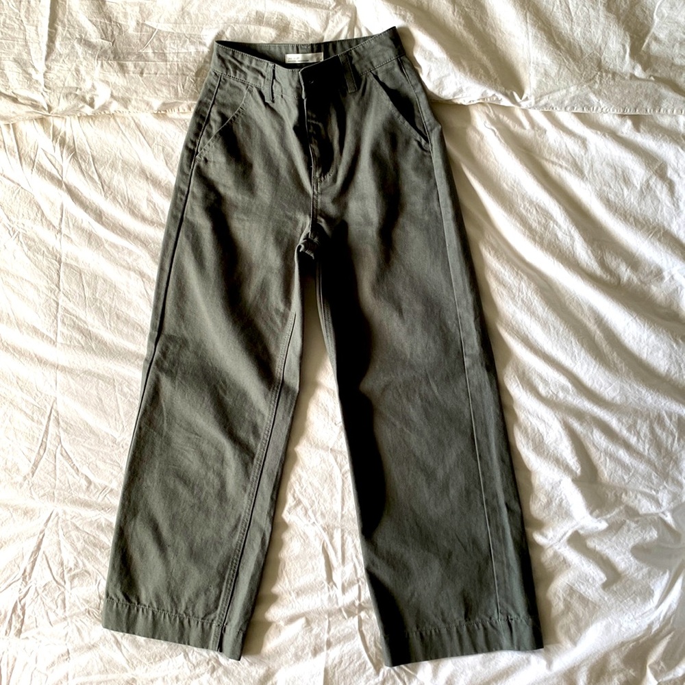 Oak + Fort cropped wide leg pants